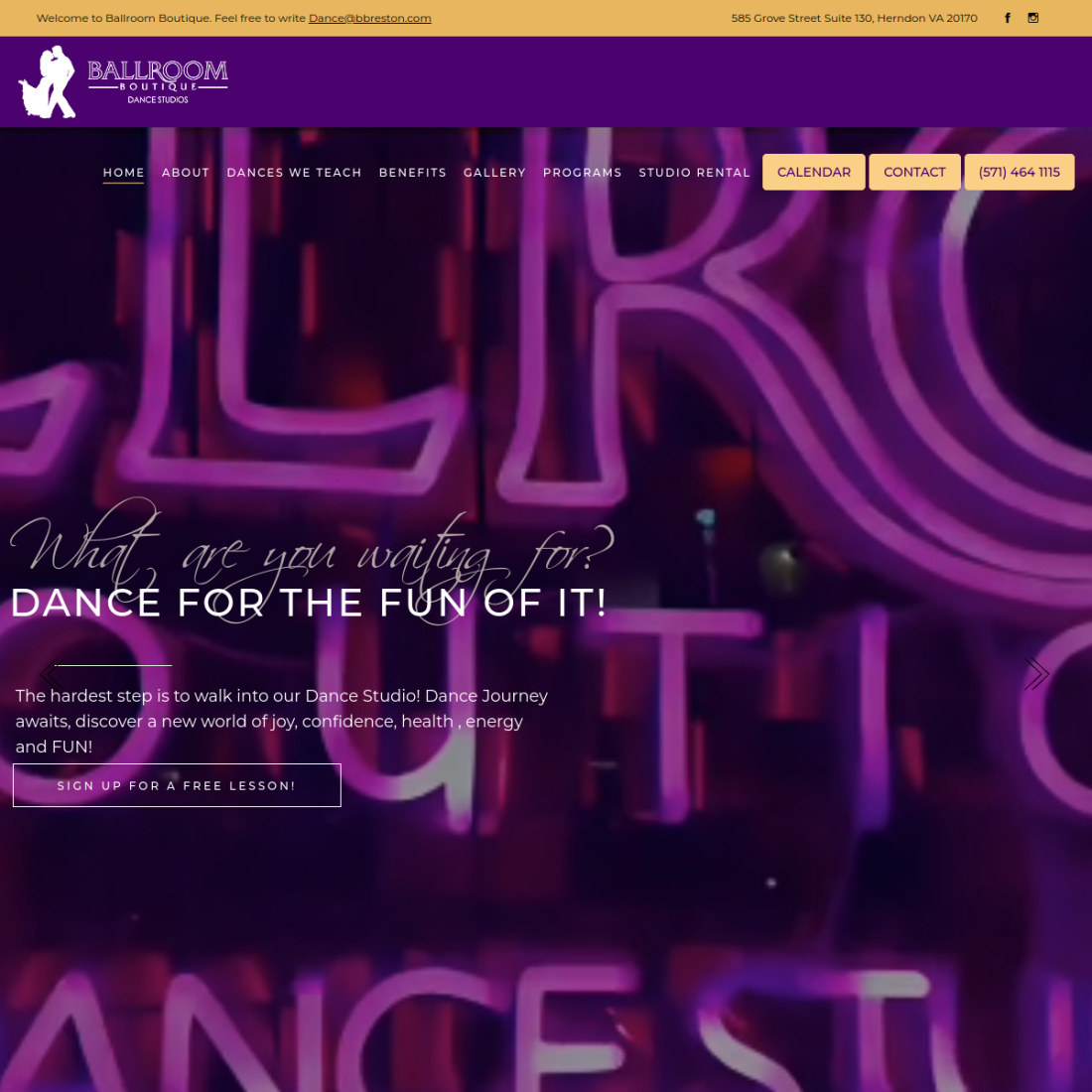 Their current website
