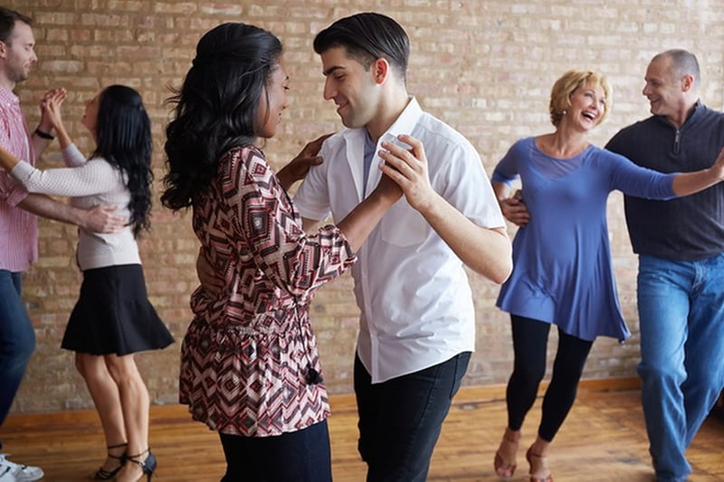 Group dance class